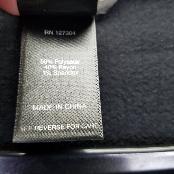 Ali Miles Woven Jacquard Button Front Jacket Women's 1X Black Red Artsy Blouse - Picture 9 of 12